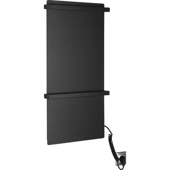 Radiátor ELMIS elektrický sušák ručníků 400x800mm, 120W, hliník, černá mat