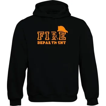 Pánská mikina Mikina s kapucí FIRE Department - černá