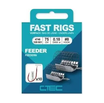 Rybářský háček C-TEC Feederový návazec Classic Feeder vel. 8