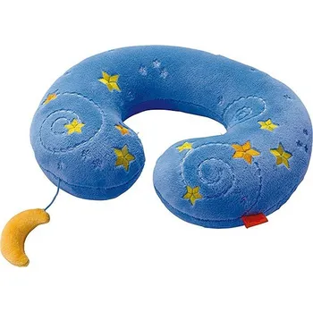 Polštář Haba Dětský krční polštář s melodií měsíc a hvězdy