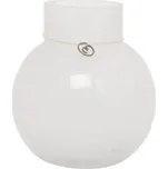 Skleněná váza Ernst White 14 cm