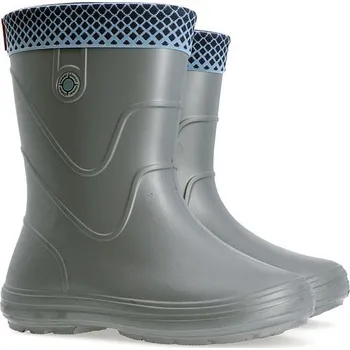 Dívčí holínky Demar Vibes C (metallic šedé) - Dětské gumáky 28 - 29