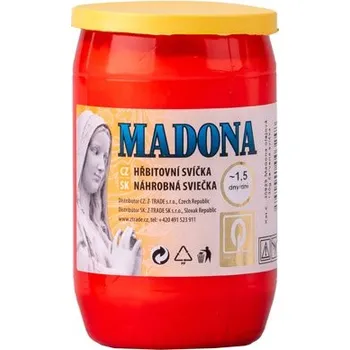 Svíčka Madona olejová 130g ~1,5dne červená 120 gram 130 gram