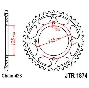 Řetězová sada pro motocykl Jt sprockets JTR 1874-56 Yamaha