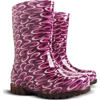 Dívčí holínky Demar Twister PRINT O (ametyst) - Dětské gumáky 24 -25