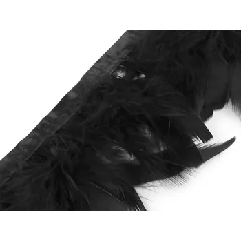 Prýmek - krůtí peří 5-9 cm