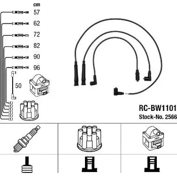Zapalovací kabel Sada kabelů pro zapalování NGK RC-BW1101