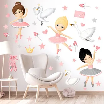 Samolepící dekorace Nálepky na zeď baletky XL | Plotbase s.r.o. 120x160cm