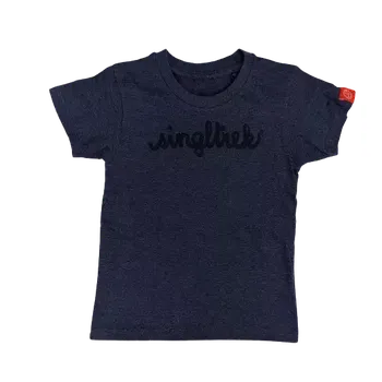 dětské tričko Singltrek Mist melange modré