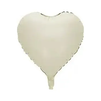 Party dekorace Balónek srdce smetanové 42 cm la griseo chb89041