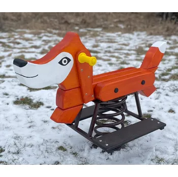 Dětská houpačka PRUŽINOVÁ HOUPAČKA masiv Liška