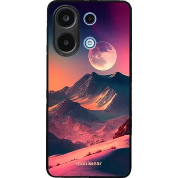 Pouzdro na mobilní telefon Lesklý kryt Mobiwear Glossy - Xiaomi Redmi Note 13 4G - G008G Pahorky s měsícem (Prémiové lesklé pouzdro, obal, kryt Mobiwear Glossy na mobil Xiaomi Redmi Note 13 4G - G008G Pahorky s měsícem, materiál Plast + TPU silikon - krytí po všech stranách,)