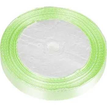 Stuha Stuha saténová světle zelená 12 mm/ 22,5m