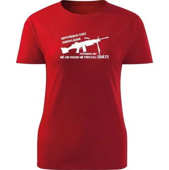 Dámské tričko Dámské triko KURZ SEBEOVLÁDÁNÍ M249 - červená