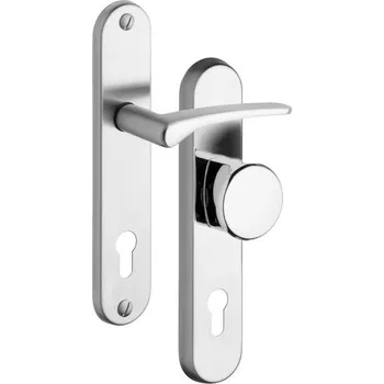 Rostex 802/O Ideal bezpečnostní kování - klika-knoflík 72 Nerez Mat Ti