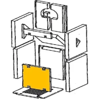 Krbová kamna WAMSLER Náhradní šamot 131662 - přední pro kamna COLORADO 88x240x30 mm