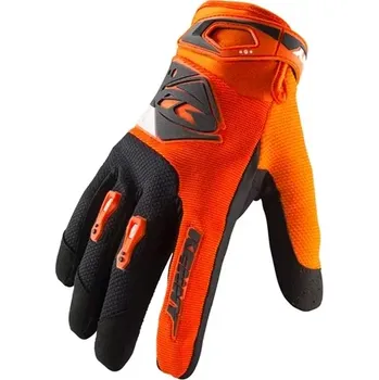 Cyklistické rukavice dětské rukavice Kenny Racing Track Orange 2020
