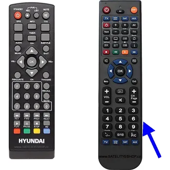 Dálkový ovladač Dálkový ovladač Hyundai DVBT 220 PVR náhradní