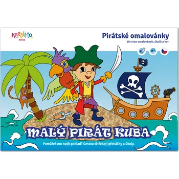 omalovánky Pirátské omalovánky: Malý pirát Kuba - Eliška Libovická (2023, šitá)