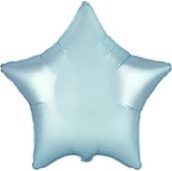 Balónek Balón foliový 45 cm Hvězda PASTELOVÁ MODRÁ - FLEXMETAL