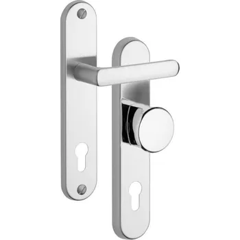 Stavebniny Rostex 802/O Exclusive bezpečnostní kování - klika-knoflík 72 Cr Nerez
