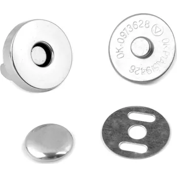 Galanterie Magnetické zapínání Ø18 mm s nýtkem