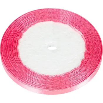 Stuha Stuha saténová tmavě růžová 6 mm/ 22,5m