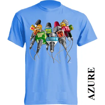 detske-levne-bavlnene-tricko-potisk-mikrofony-superstar Barva: Azure - azurově modrá, velikost: 140