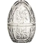 Skleněná dóza s víčkem Egg šedá