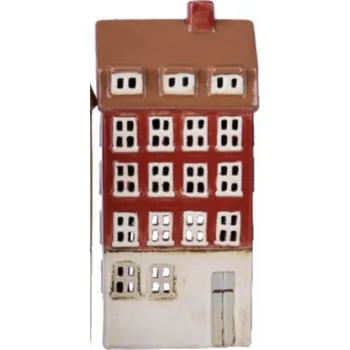 Svícen Keramický domeček na svíčku 11,5x25x7,5cm B