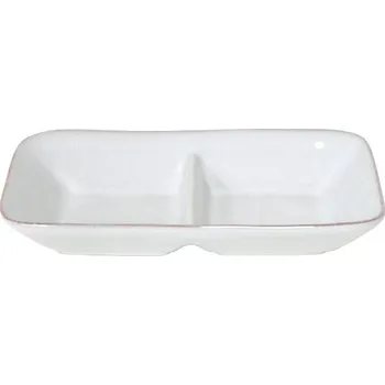 Miska dělená (dvojmiska) 25cm, APARTE, bílá|Costa Nova