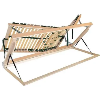 Postelový rošt Ahorn PORTOFLEX Kombi P HN LEVÝ - výklopný polohatelný lamelový rošt 90 x 200 cm, brezové lamely + brezové nosníky