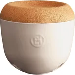 Miska na česnek a cibuli s korkovým víkem, 1l slonová kost, Emile Henry