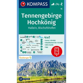 Tennengebirge, Hochkönig (Kompass - 15) - turistická mapa