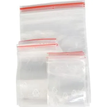 Obalový materiál Sáček rychlouzavírací s lištou 18x25&nbsp;cm, 40 µm