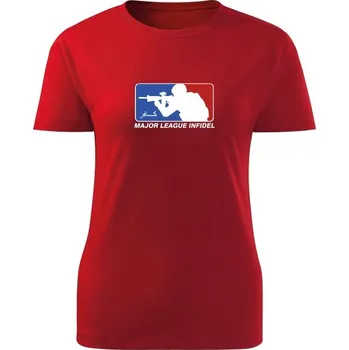 Dámské tričko Dámské tričko Major League Infidel - červená