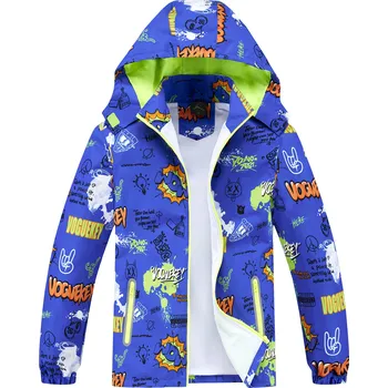 Chlapecká bunda Chlapecká jarní, podzimní bunda - KUGO B2871, modrá Barva: Modrá, Velikost: 158