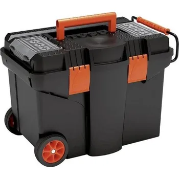 Přepravka na jídlo Plastový pojízdný kufr s tažnou rukojetí Tood TWR624S - 580x380x410mm, plastové přezky, 2x organizér