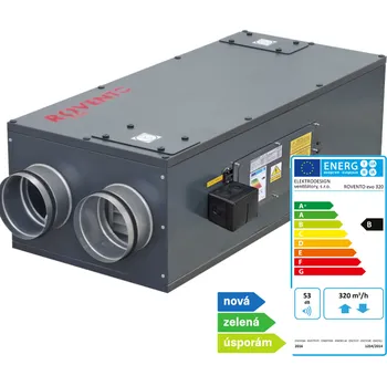 rekuperace vzduchu Soler & Palau ROVENTO 320 DI-H-L G4/G4 evo - centrální rekuperační jednotka s ohřívačem a entalpickým výměníkem