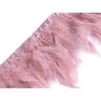 Prýmek - krůtí peří 5-9 cm