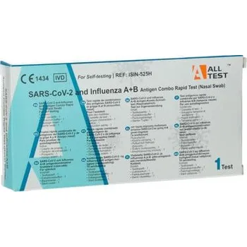 Diagnostický test Kombinovaný test pro SARS-CoV-2 a chřipku, 1 kus