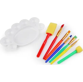 Umělecký štětec Sada štětců s malířskou paletou