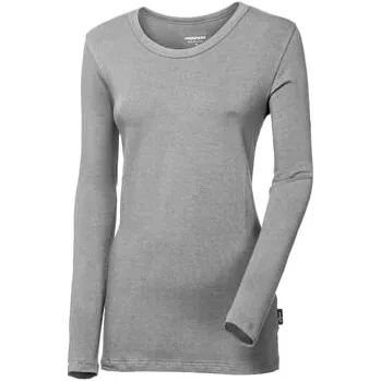 Oblečení a móda BAMBUS LS ORIGINAL dámské triko šedý melír XL