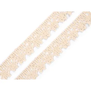 Krajka Bavlněná krajka paličkovaná šíře 15 mm