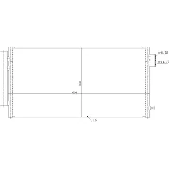 Chladič motoru Chladič klimatizace Fiat 500L 12- 51887955 HART