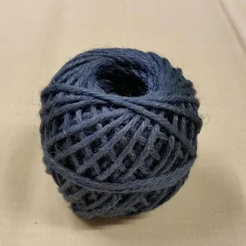 Galanterie Jutový motouz modrý, 200g,průměr 5mm Český výrobce