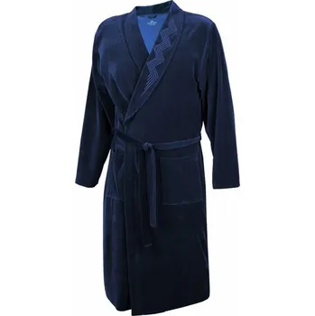 Pánský župan Pánský plyšový župan VOKAL 901 tm.modrá M