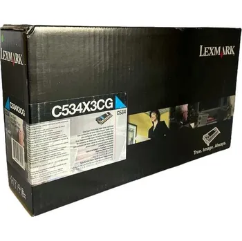 Toner Lexmark C534X3CG (Azurový)