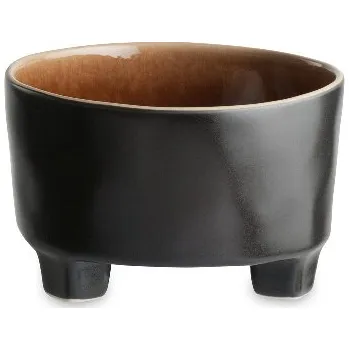 Miska na nožičkách 14cm|0,7L, RIVIERA, hnědá/černáTerra (DOPRODEJ)| (balení)|Costa Nova