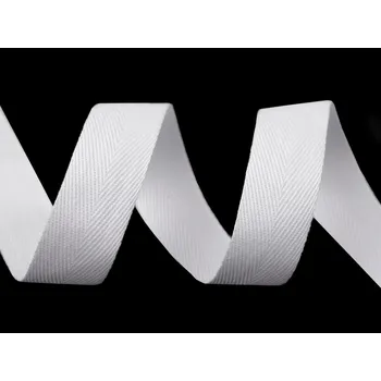 Stuha Keprovka - tkaloun šíře 20 mm Varianta: 1 bílá